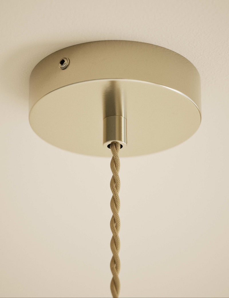 Frill glass pendant ceiling light 28cm (British brand)