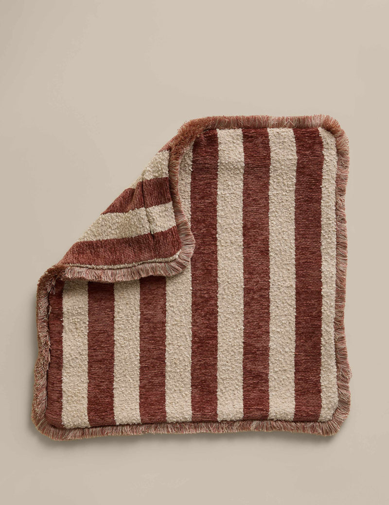 Chenille stripe cushion cover 50x50cm (British brand)