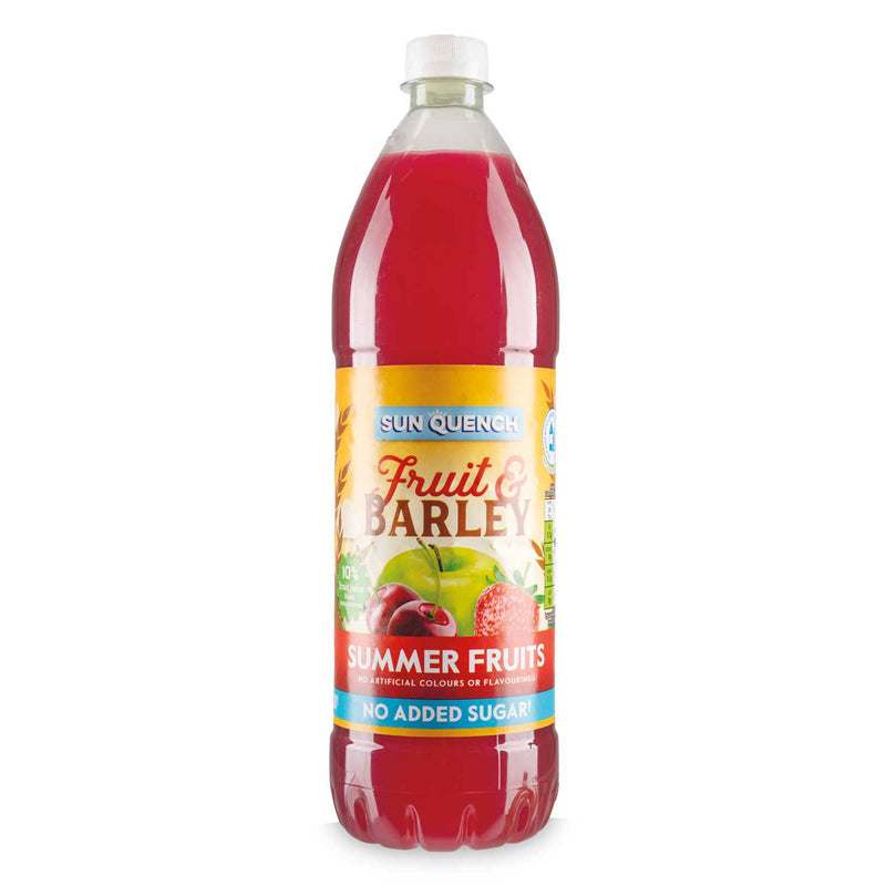 Fruit & Barley summer fruits squash 1L, imported from the UK