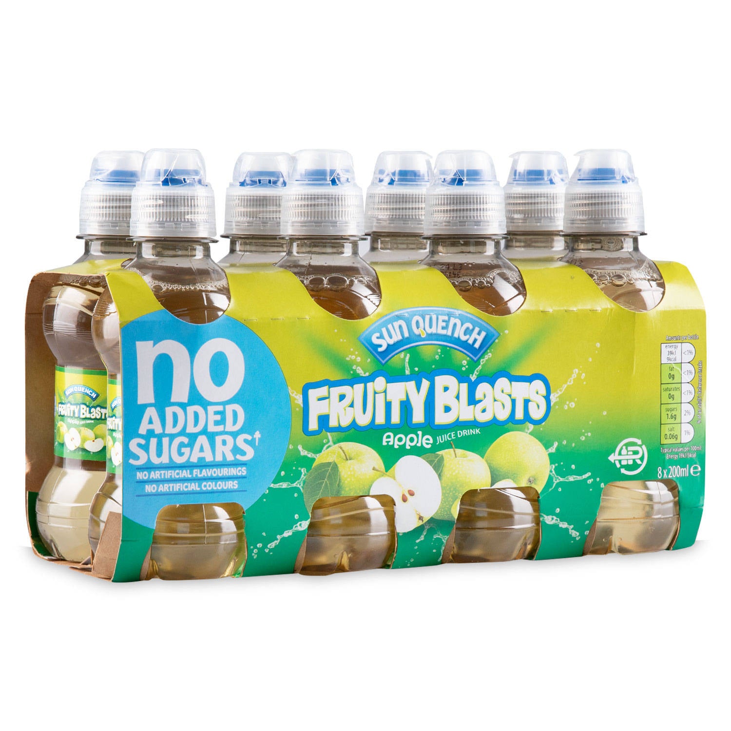 Fruity Blast apple juice drink 8 pack 200ml - British product