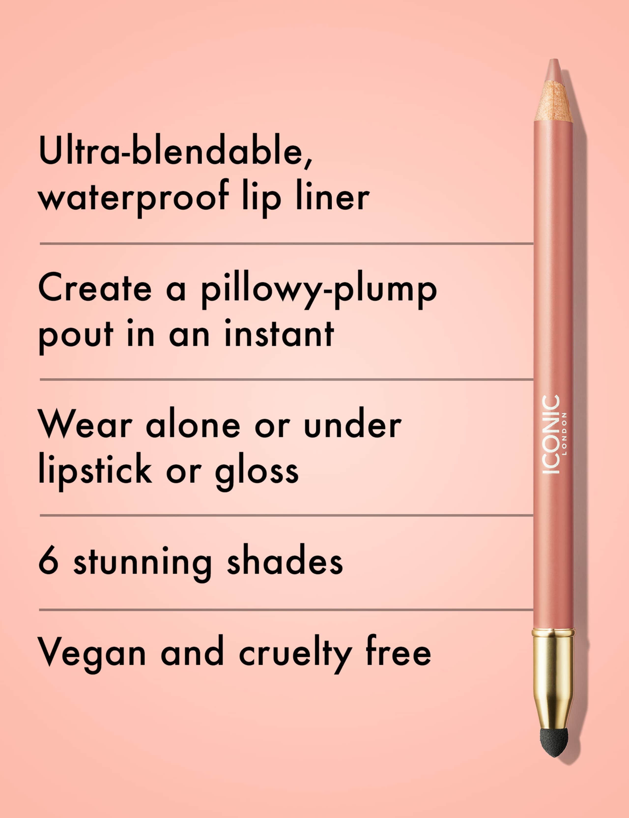 ICONIC London Fuller Pout Lip Liner - British product