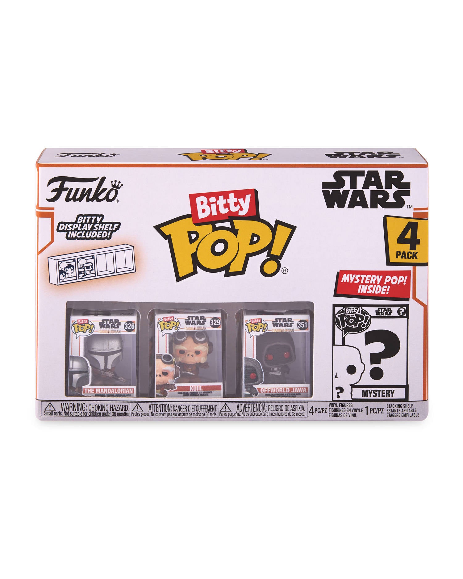 Funko Bitty Pop Assortment 4 Pack Collectible Figures The Mandalorian Marvel and Harry Potter