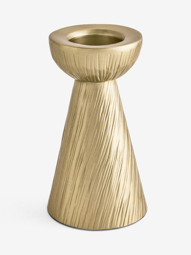Gold metal Evie candle holder tealight (British brand)