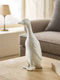 Ceramic duck ornament natural crackle glaze 24.5cm (British brand)