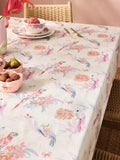Multi Artist floral wipe-clean cotton table cloth, UK version