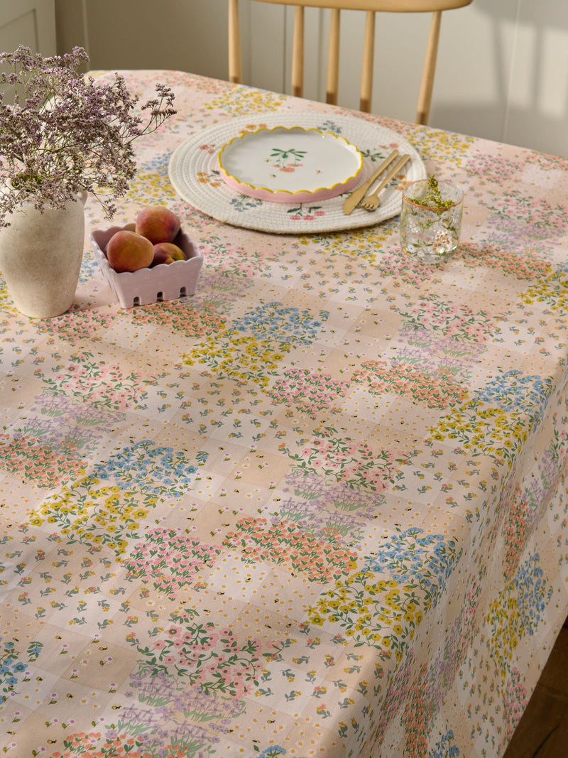 Maisie Floral wipe clean tablecloth, imported from the UK
