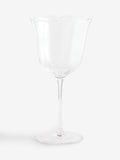 Clear scallop wine glasses set of 4, imported from the UK