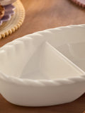 Natural Twist 2 part stoneware serve dish 33cm, imported from the UK