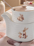 Easter bunny stoneware stacking gravy boat set 21cm, imported from the UK