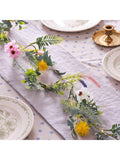 Lights4fun pre lit spring flower garland 1.5m, UK version