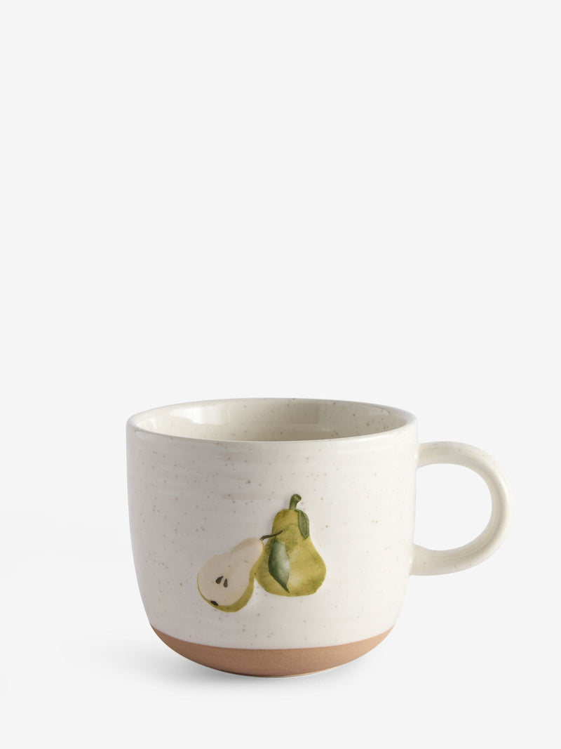 Natural Pear stoneware mug 14cm - British product