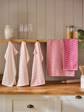 Set of 5 Grey Terry Tea Towels 60cm x 40cm