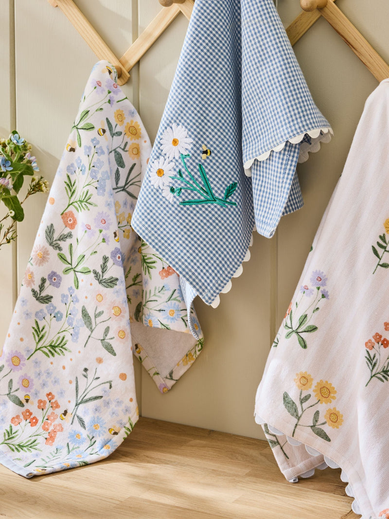 Maisie floral print tea towels set of 3 (British brand)