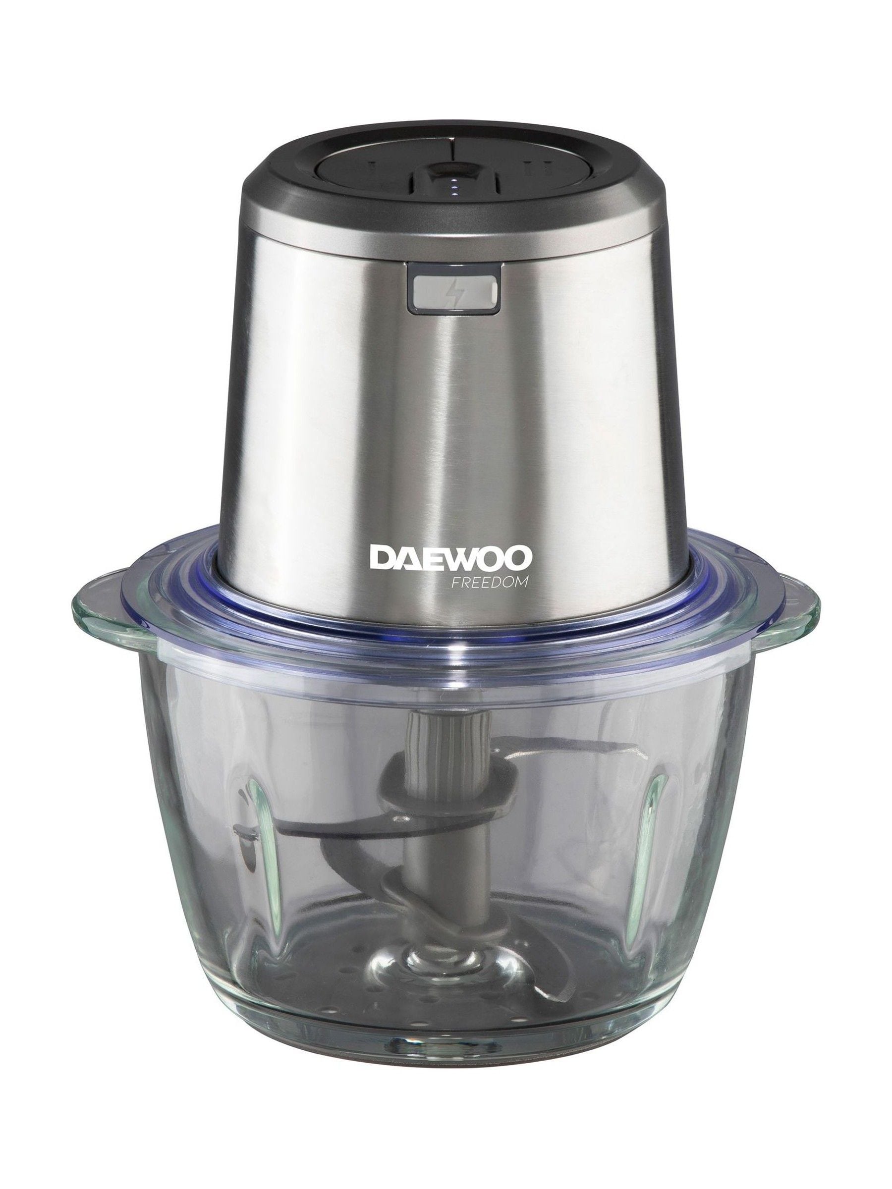 Cordless Stainless Steel Kitchen Chopper with Rechargeable Battery and Dual Blades