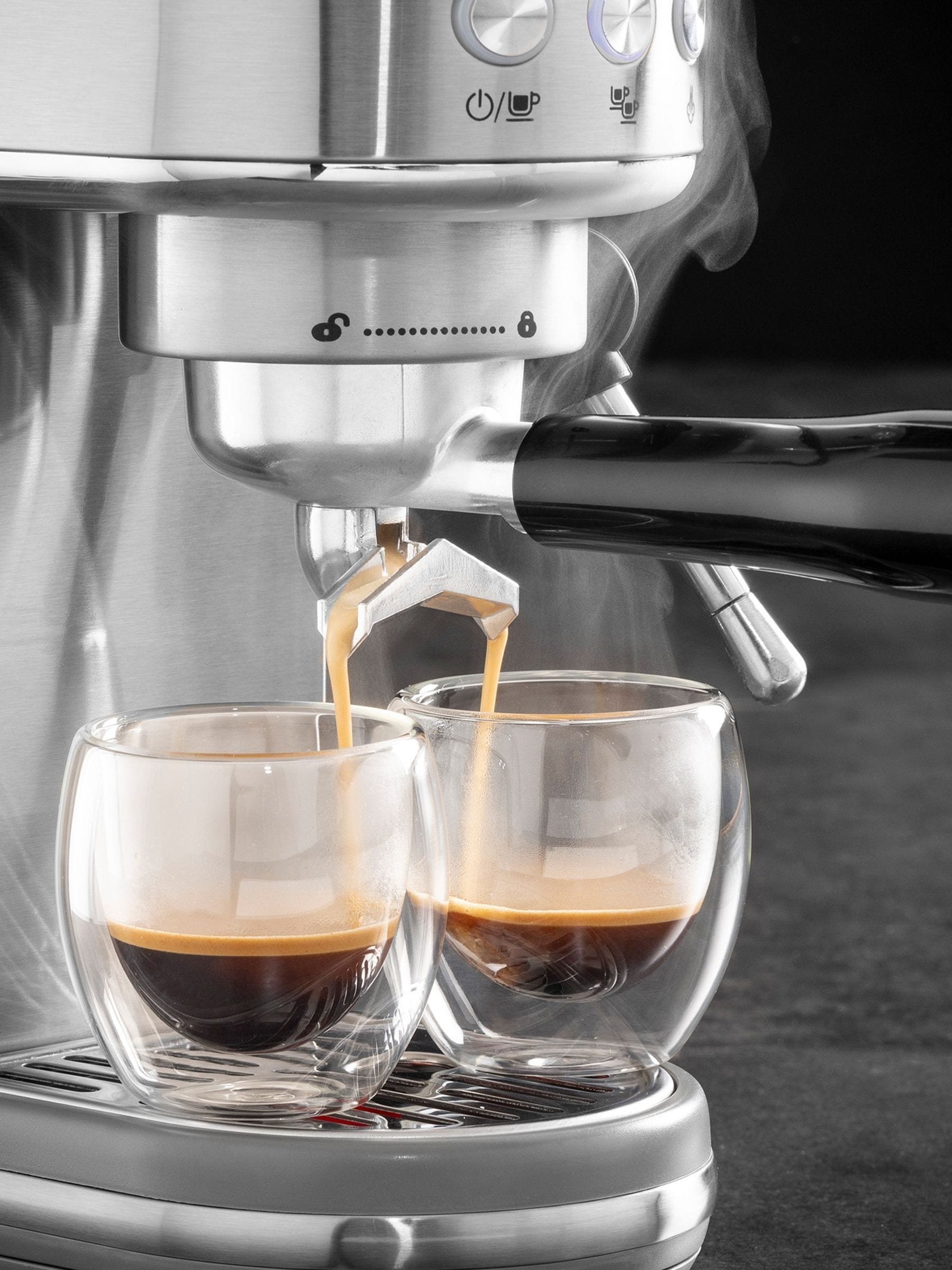 Daewoo Silver 20 Bar Digital Espresso Coffee Maker - British product