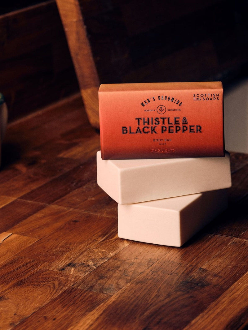Scottish Fine Soaps Thistle Black Pepper Body Bar 220g