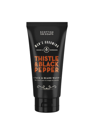 Next Scottish Fine Soaps Thistle Black Pepper Face & Beard Wash 150ml- Buy online at McGrocer