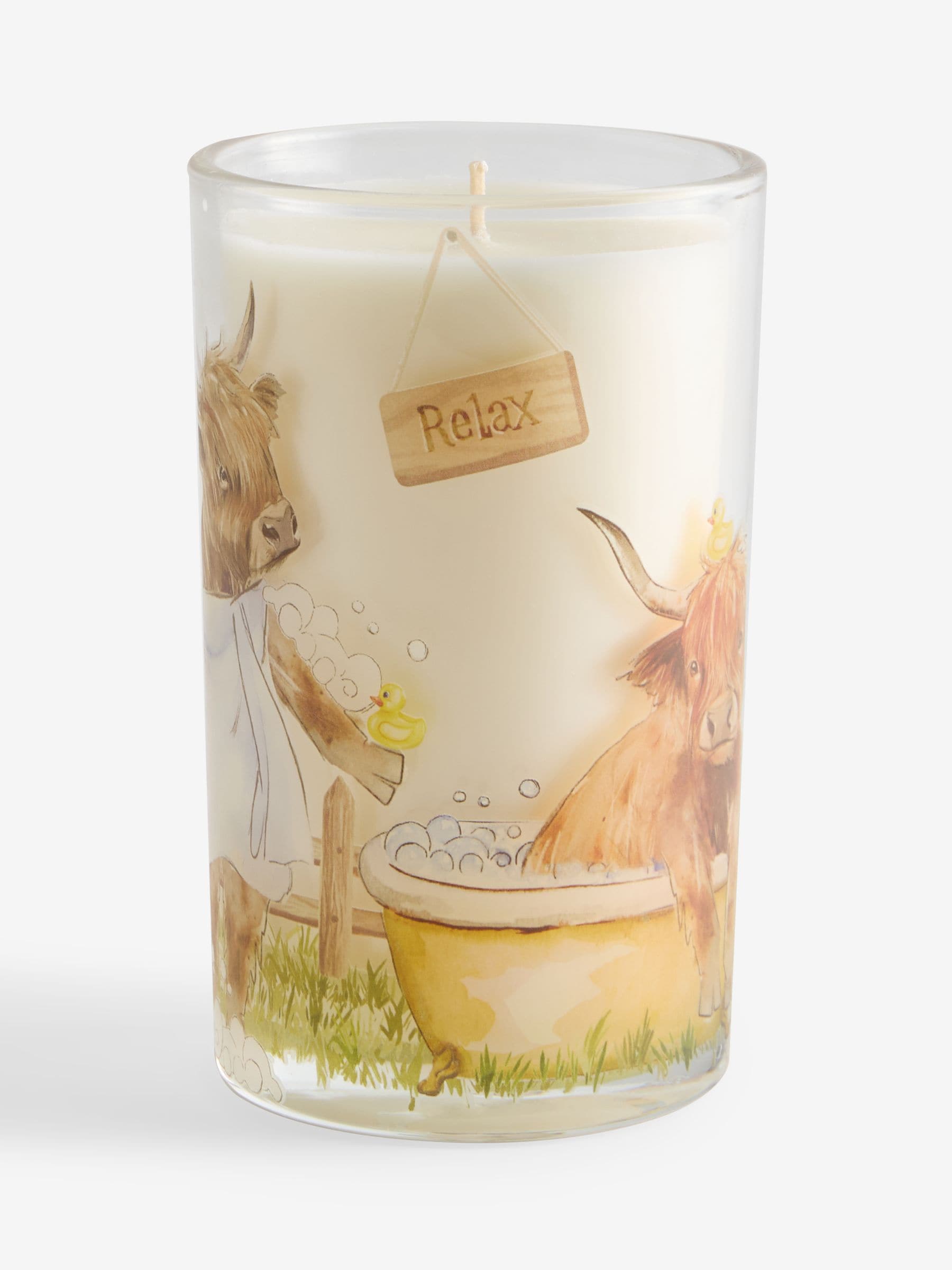 Hamish Lavender & Geranium Pillar Candle 15cm, UK version