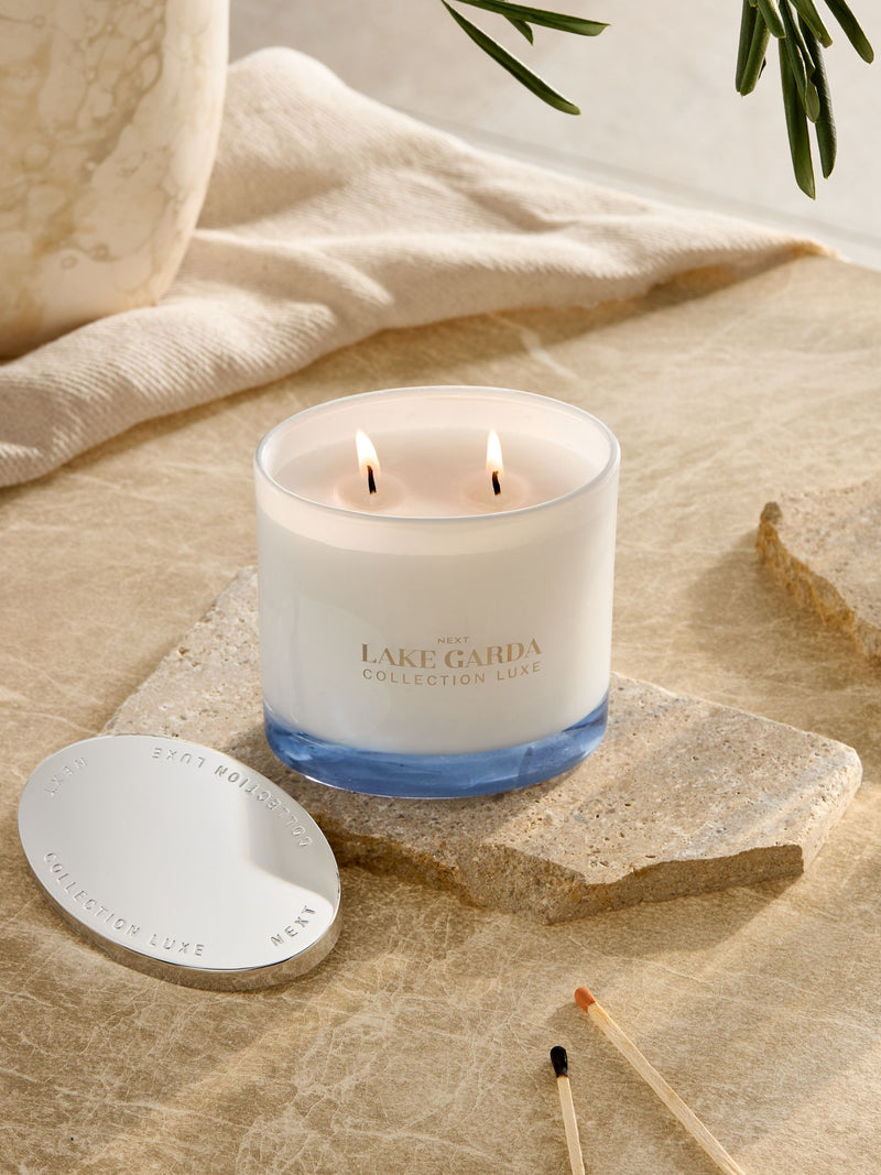Collection Luxe lemon balm & grapefruit 2-wick candle, imported from UK