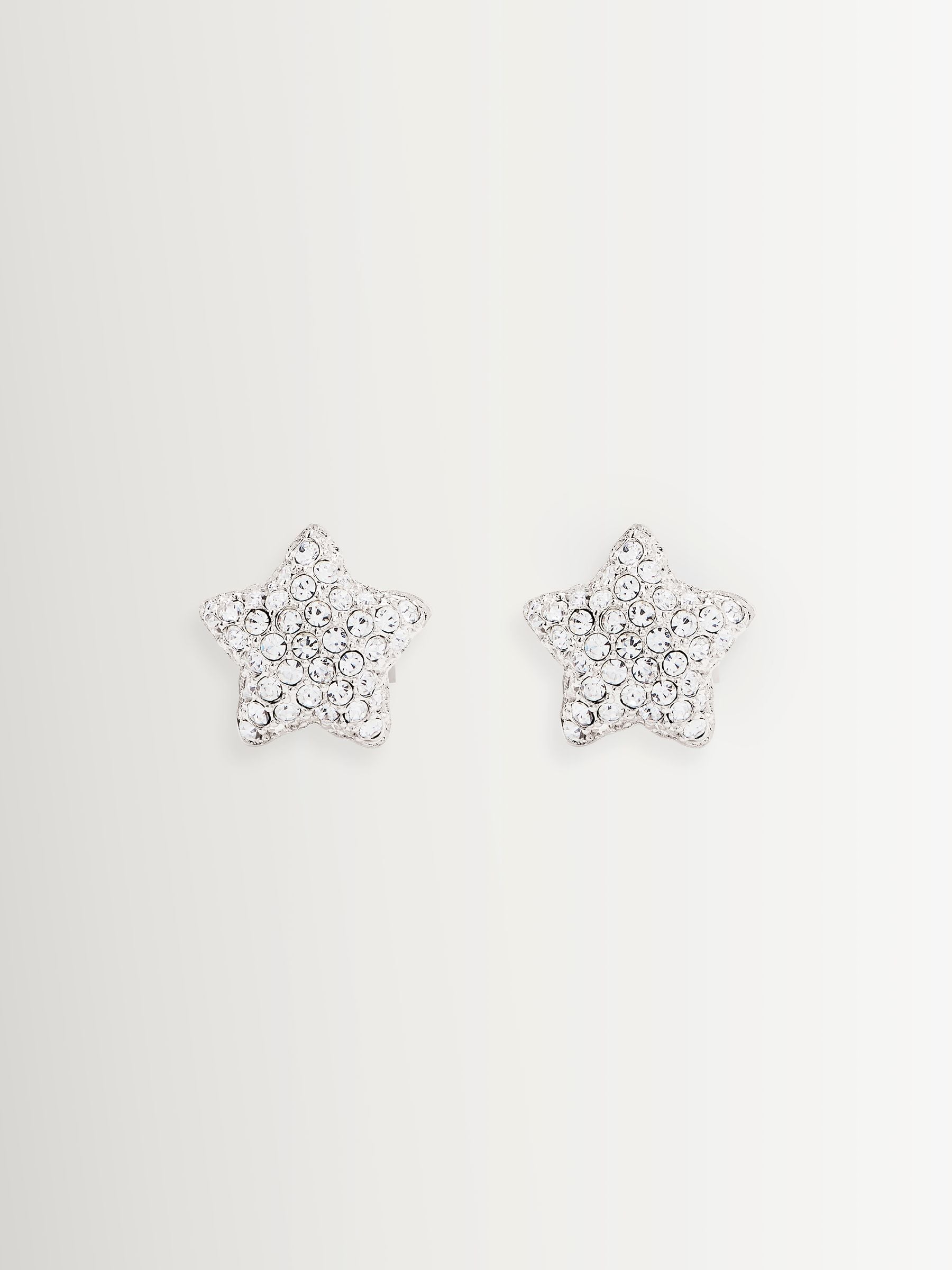 Marc Jacobs silver tone star stud earrings, imported from the UK