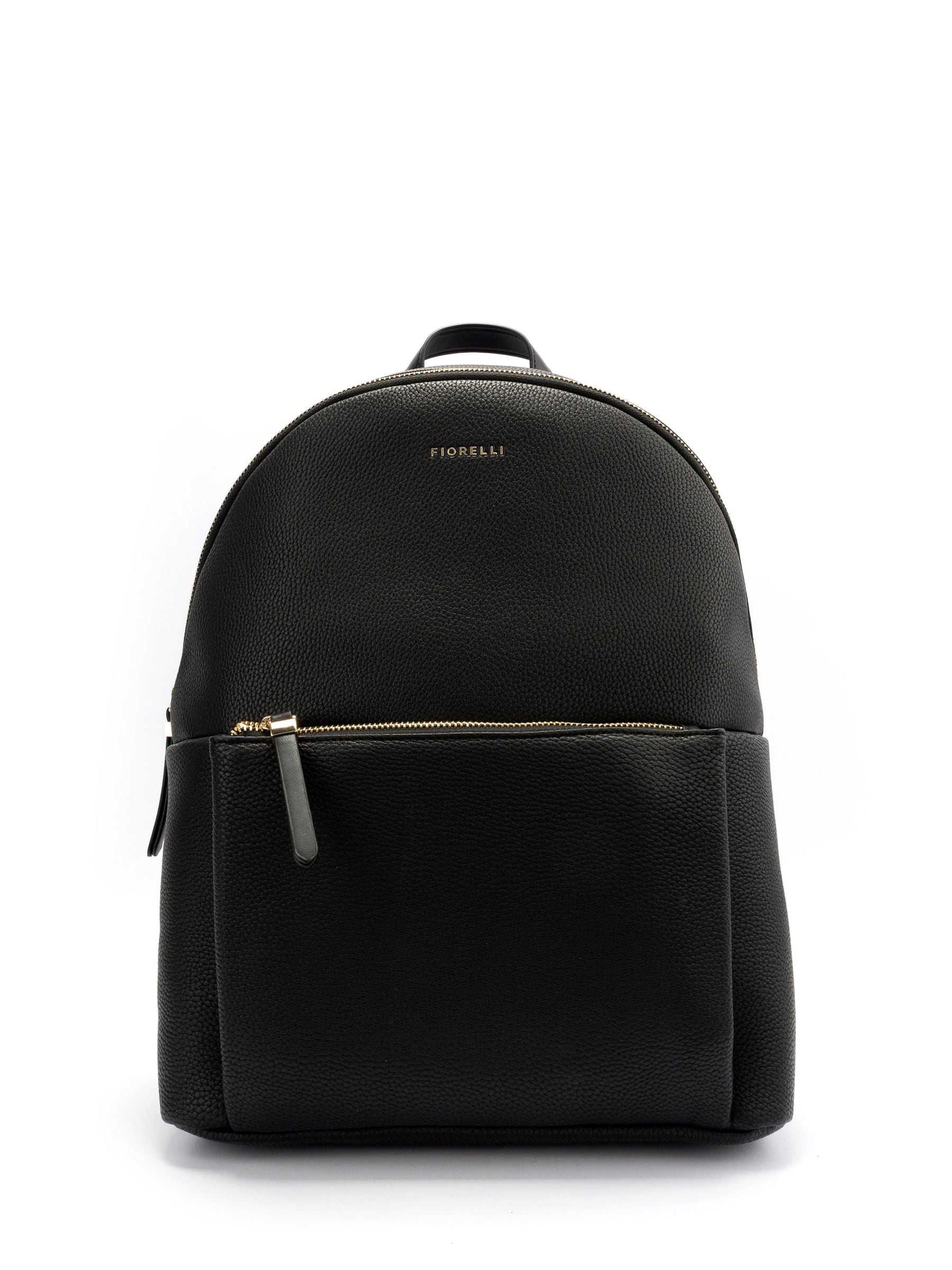 Fiorelli Ally XL backpack black pebbled faux leather (British brand)