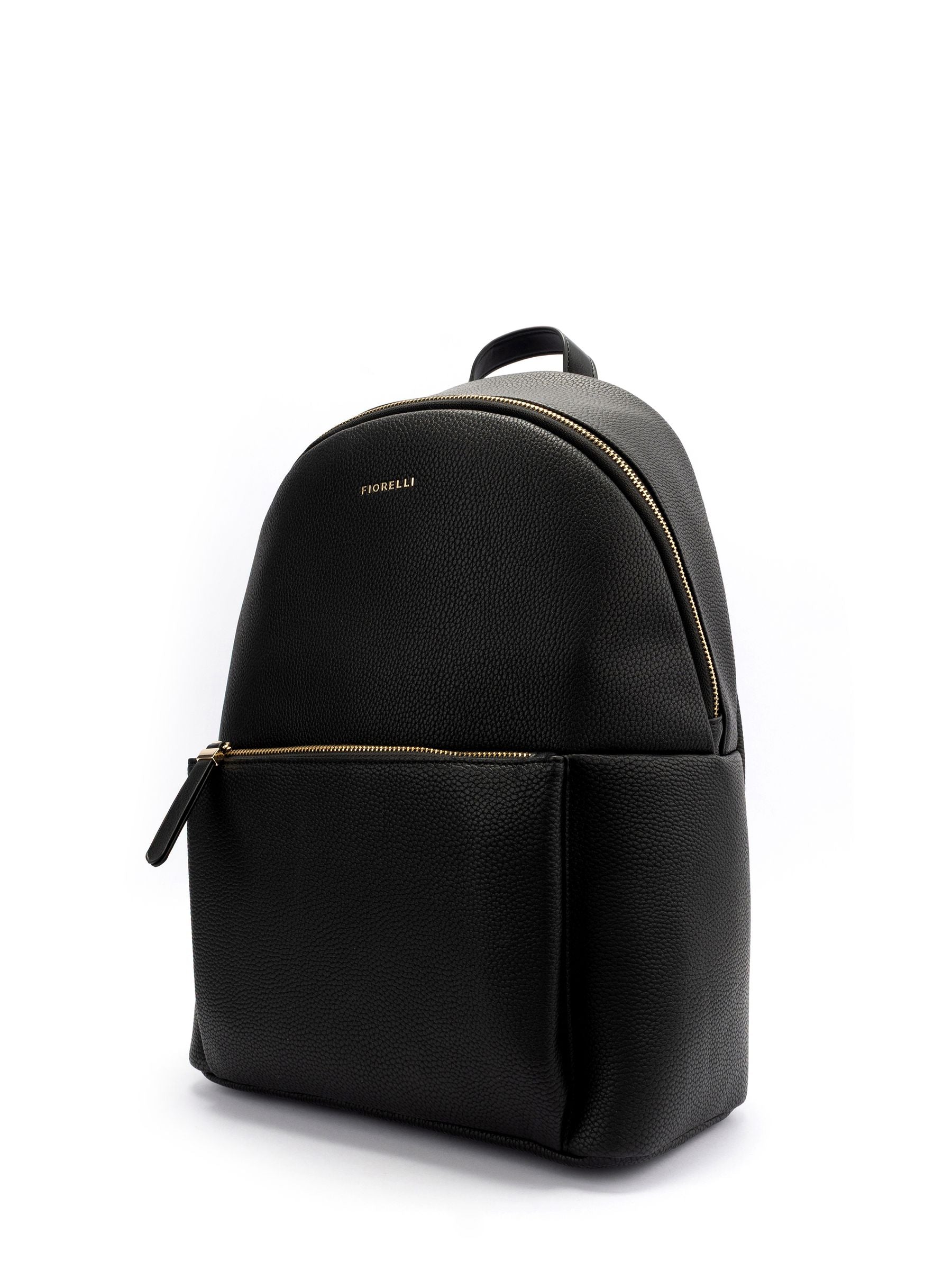 Fiorelli Ally XL backpack black pebbled faux leather (British brand)