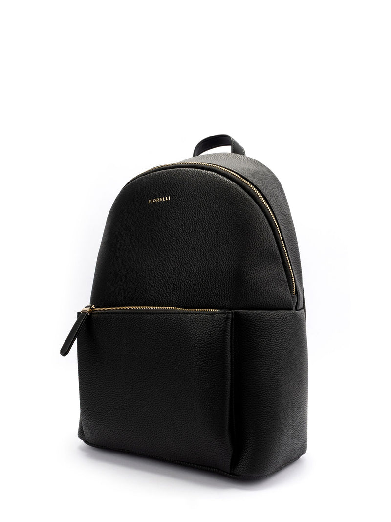 Fiorelli Ally XL backpack black pebbled faux leather (British brand)