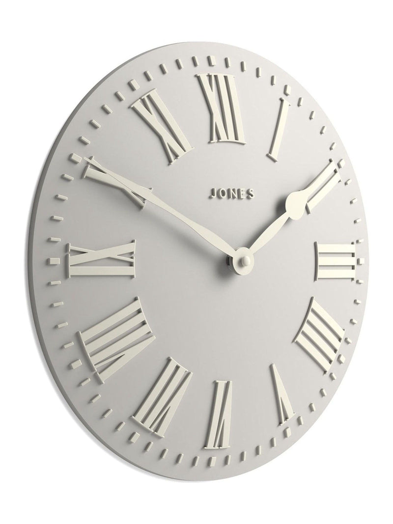 Jones Clocks sage green strand convex wall clock 30cm, UK version