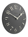 Jones Clocks Blizzard Grey Betty Convex Wall Clock 30cm
