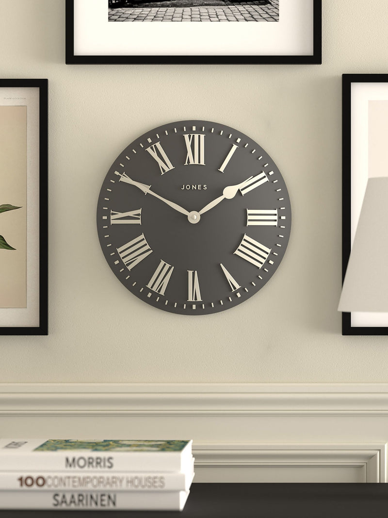 Jones Clocks Sage Green Strand Convex Wall Clock 30cm