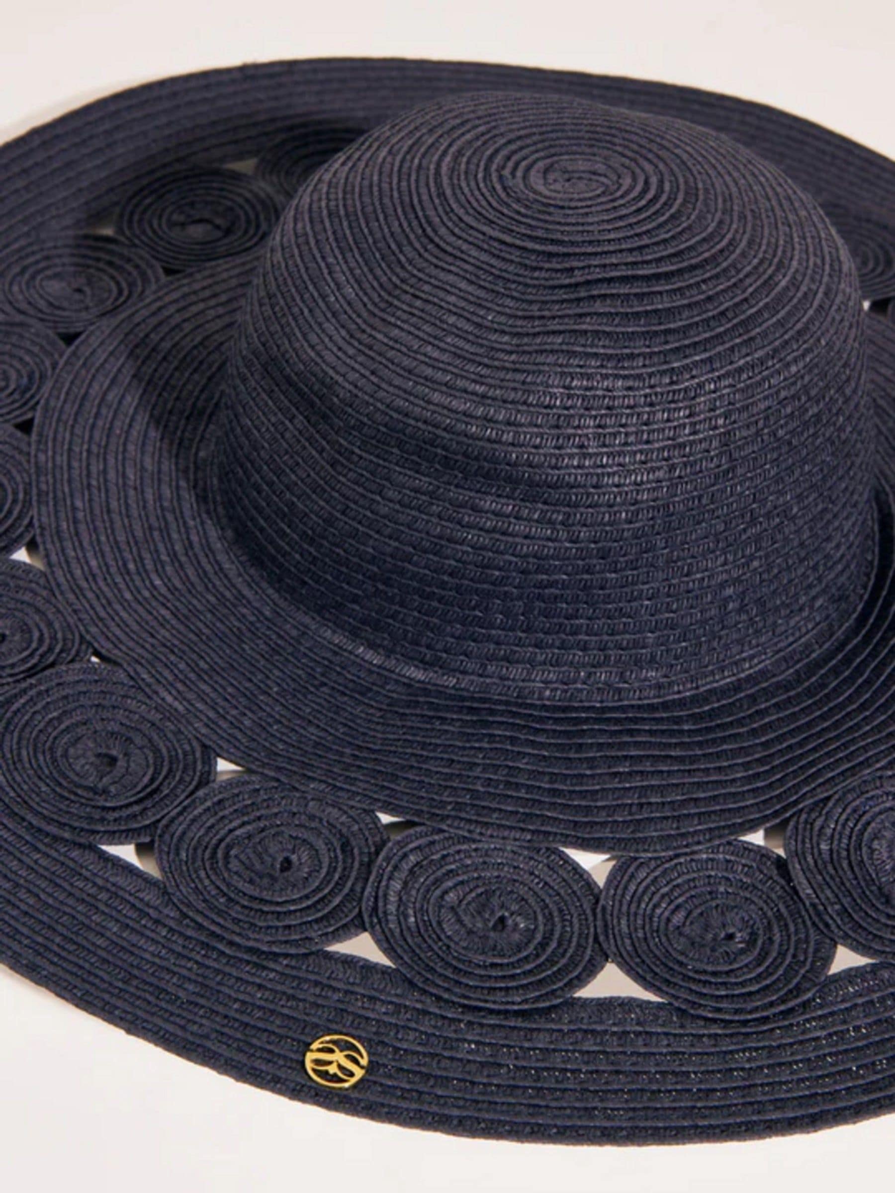 Seaspray sun hat blue cut out detail 33cm, imported from the UK