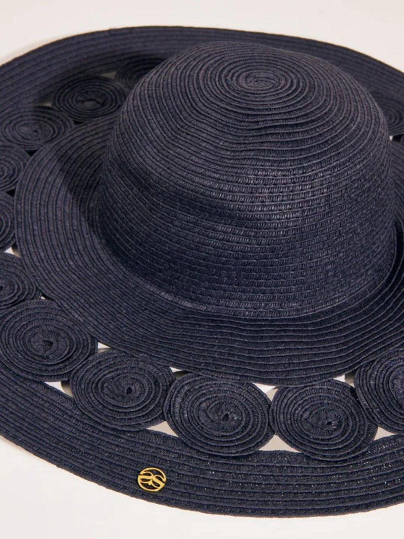 Seaspray sun hat blue cut out detail 33cm, imported from the UK