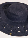 Seaspray sun hat blue cut out detail 33cm, imported from the UK