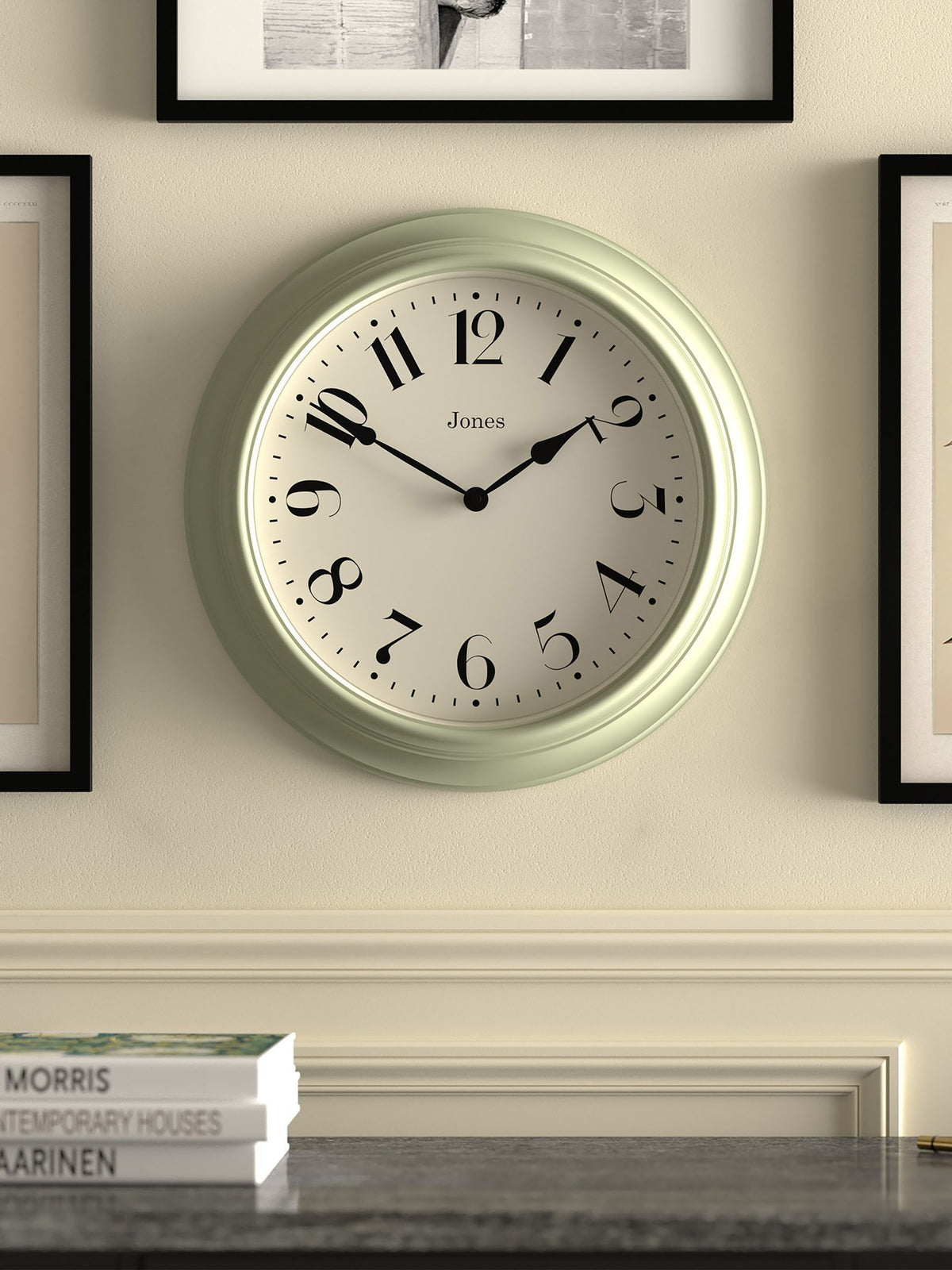 Jones Clocks cream Fenchurch wall clock 40cm, UK version