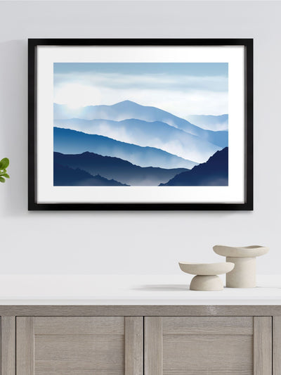 Next Brookpace Lascelles Morning Mist II Photographic Wall Art in Matte Black Box Frame 81 x 61cm- Buy online at McGrocer