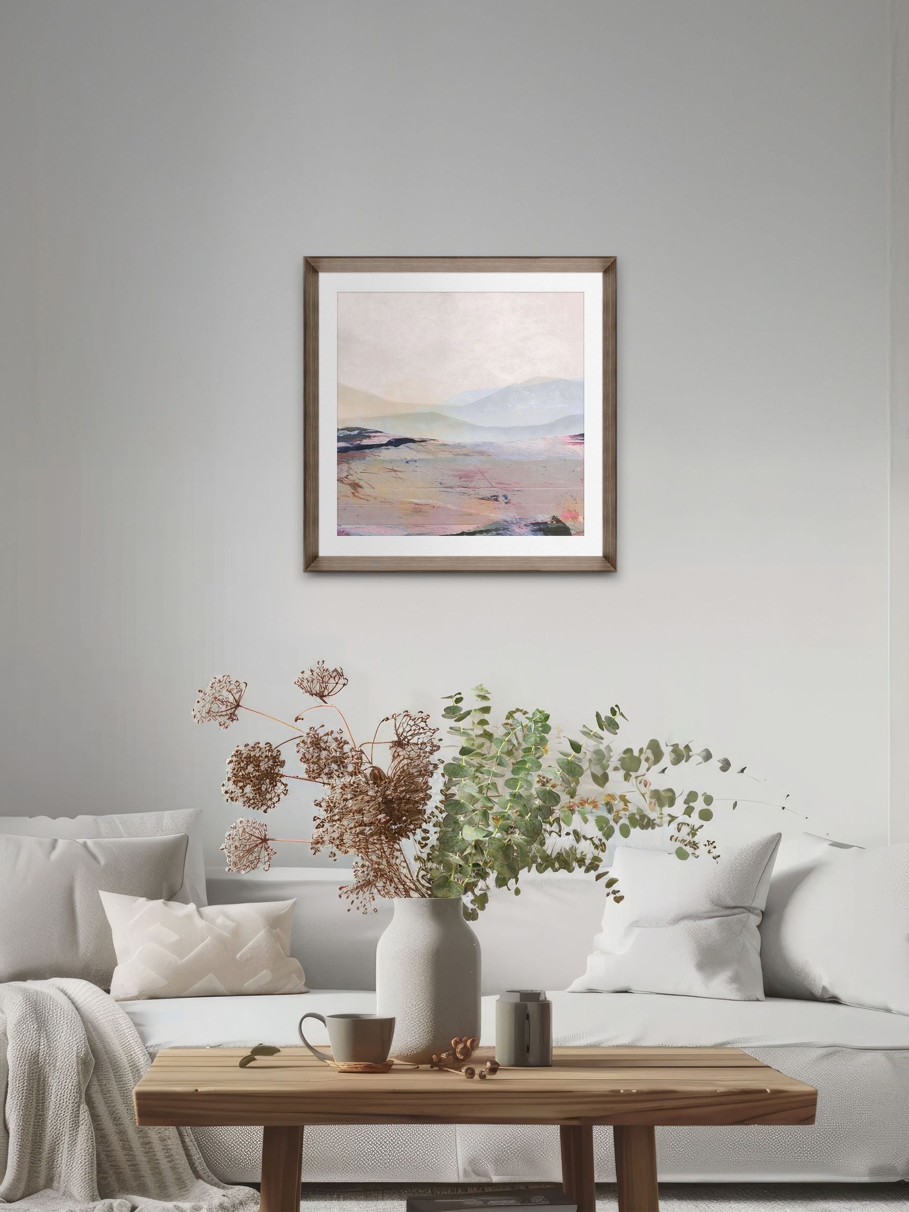 Brookpace Lascelles summer abstract wall art 50x50cm, UK version