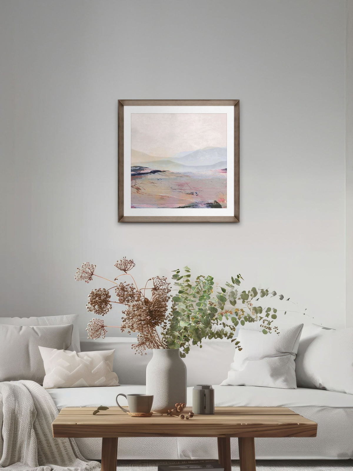 Brookpace Lascelles summer abstract wall art 50x50cm, UK version