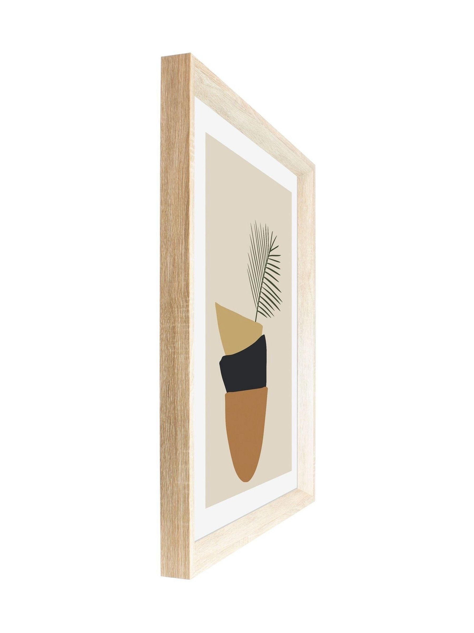 Brookpace Lascelles balancing bowls abstract Scandi wall art 40 x 50cm - British product
