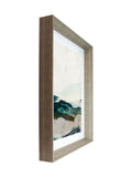 Brookpace Mountain II abstract wall art walnut frame 50x70cm - British product
