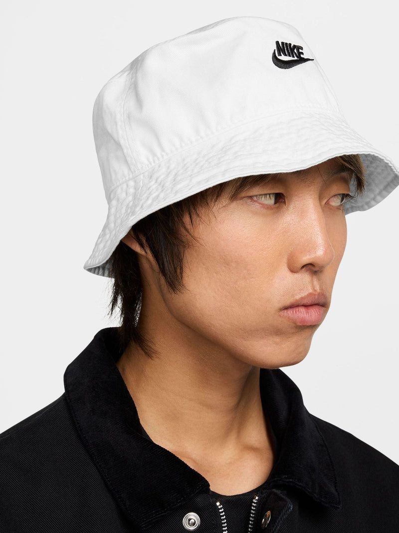 Nike white Apex bucket hat, imported from the UK