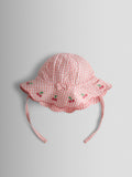 JoJo Maman Bébé Light Pink Cherry Floppy Sun Hat