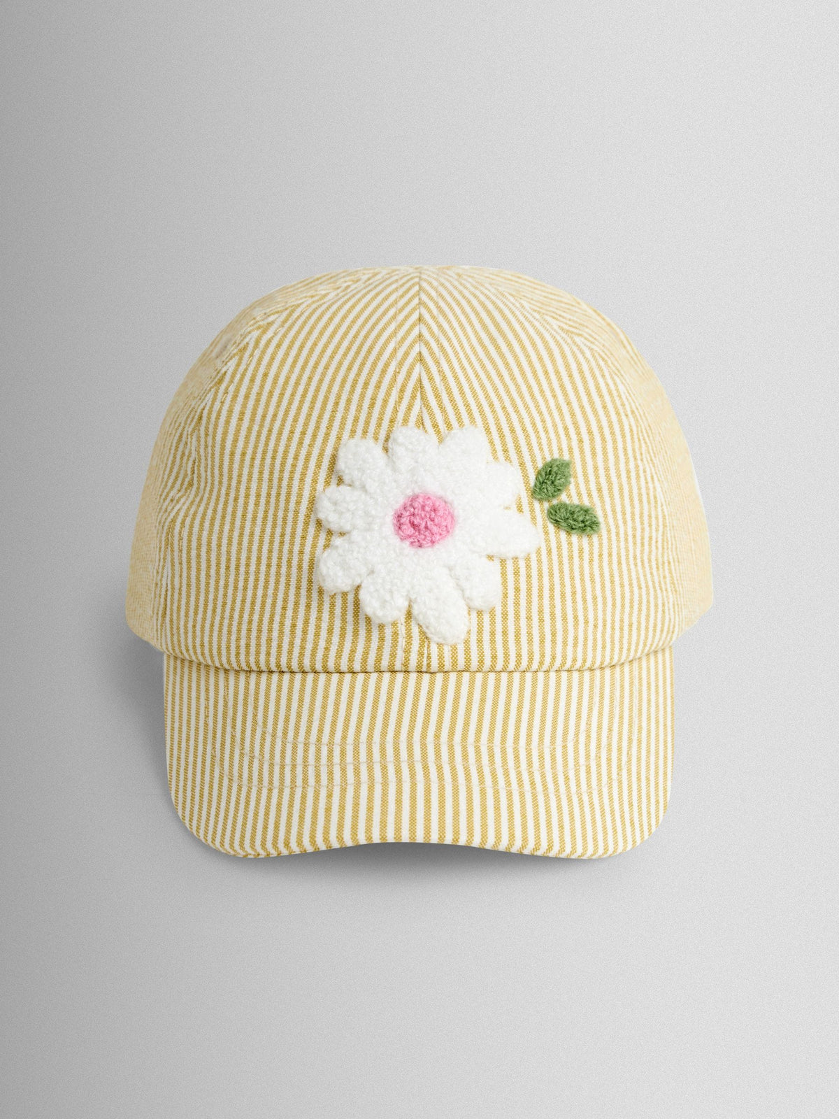 JoJo Maman Bébé Yellow Flower Bouclé cap, imported from the UK