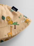 JoJo Maman Bébé ecru safari bucket hat, imported from the UK