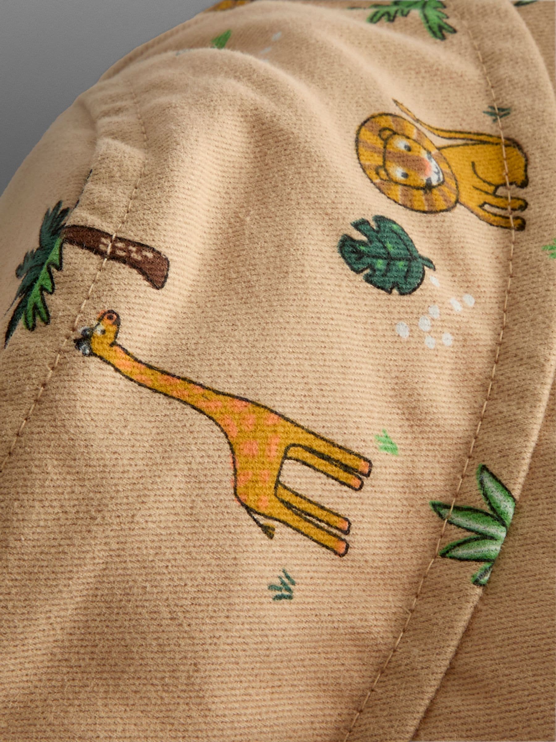 JoJo Maman Bébé ecru safari bucket hat, imported from the UK