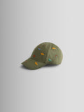 JoJo Maman Bébé khaki green dinosaur embroidered cap (British brand)