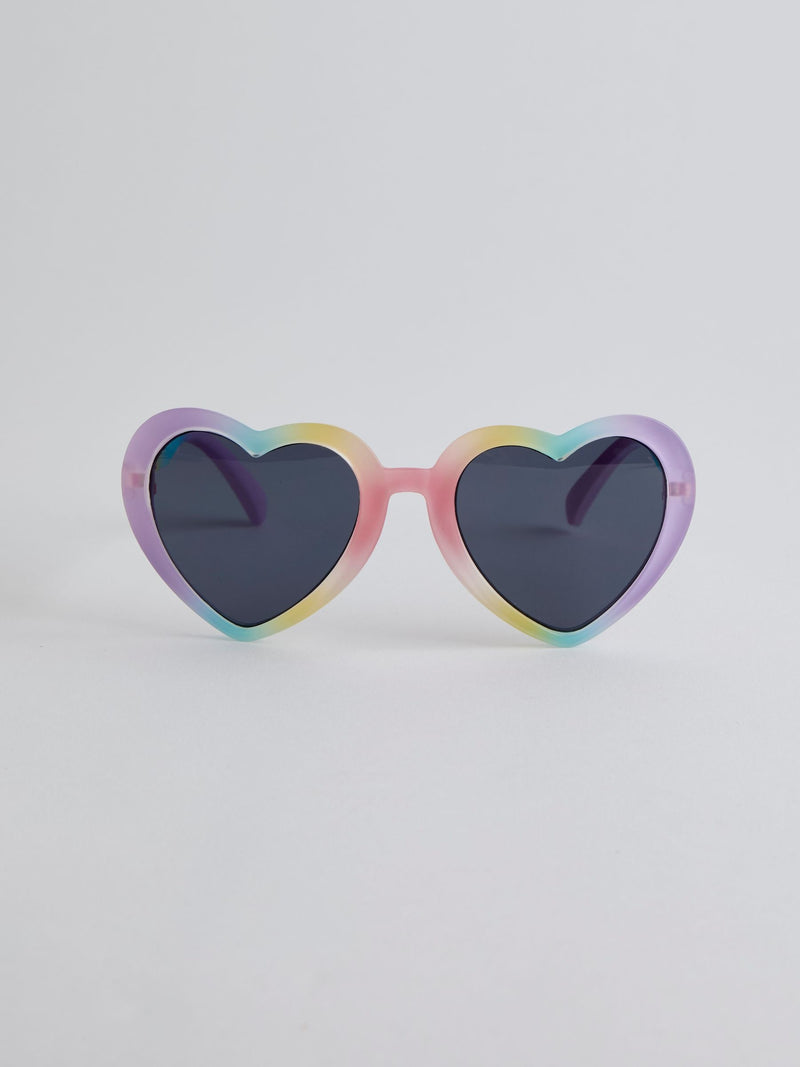 JoJo Maman Bébé rainbow heart sunglasses (British brand)