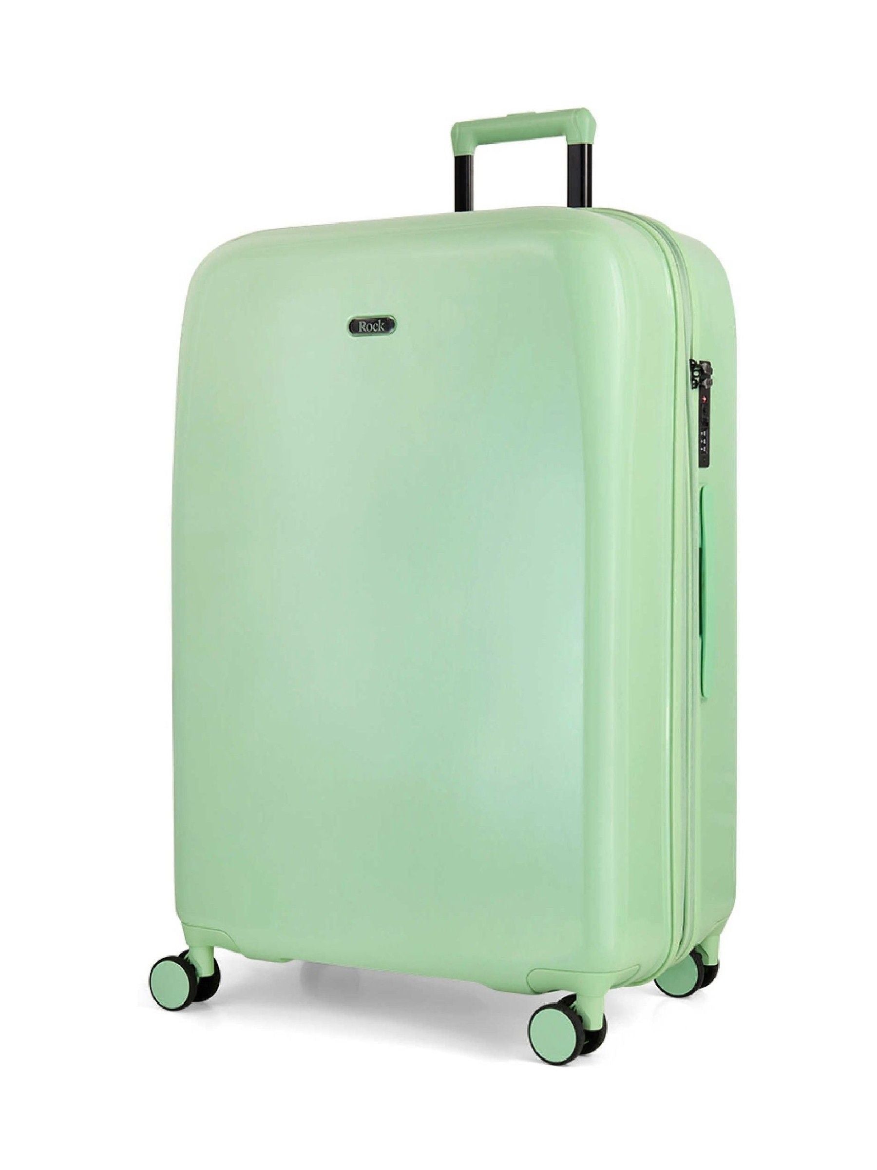 Rock Luggage green Gelato large suitcase (British brand)