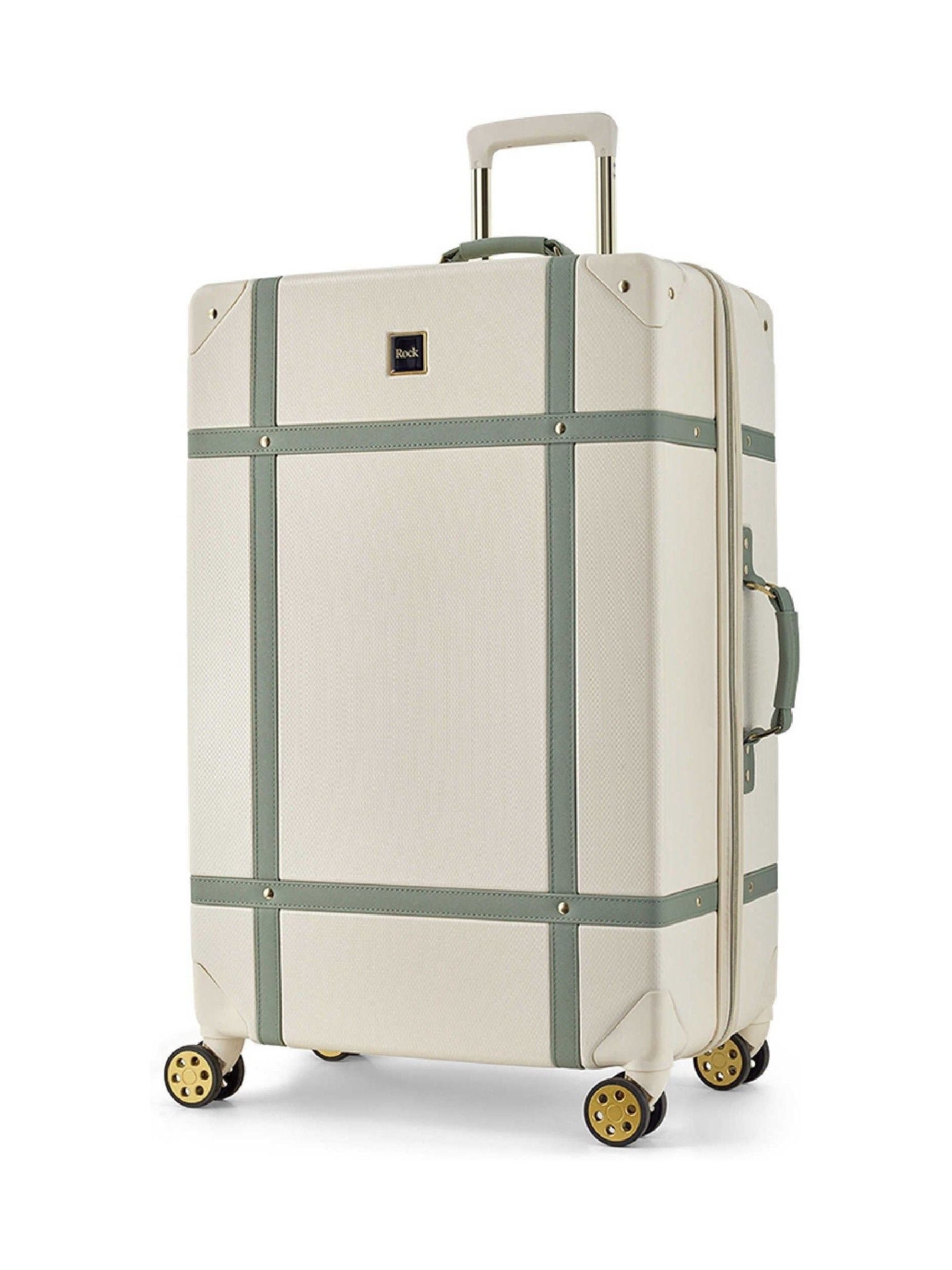 Rock Luggage vintage cream 3-piece suitcase set - British product