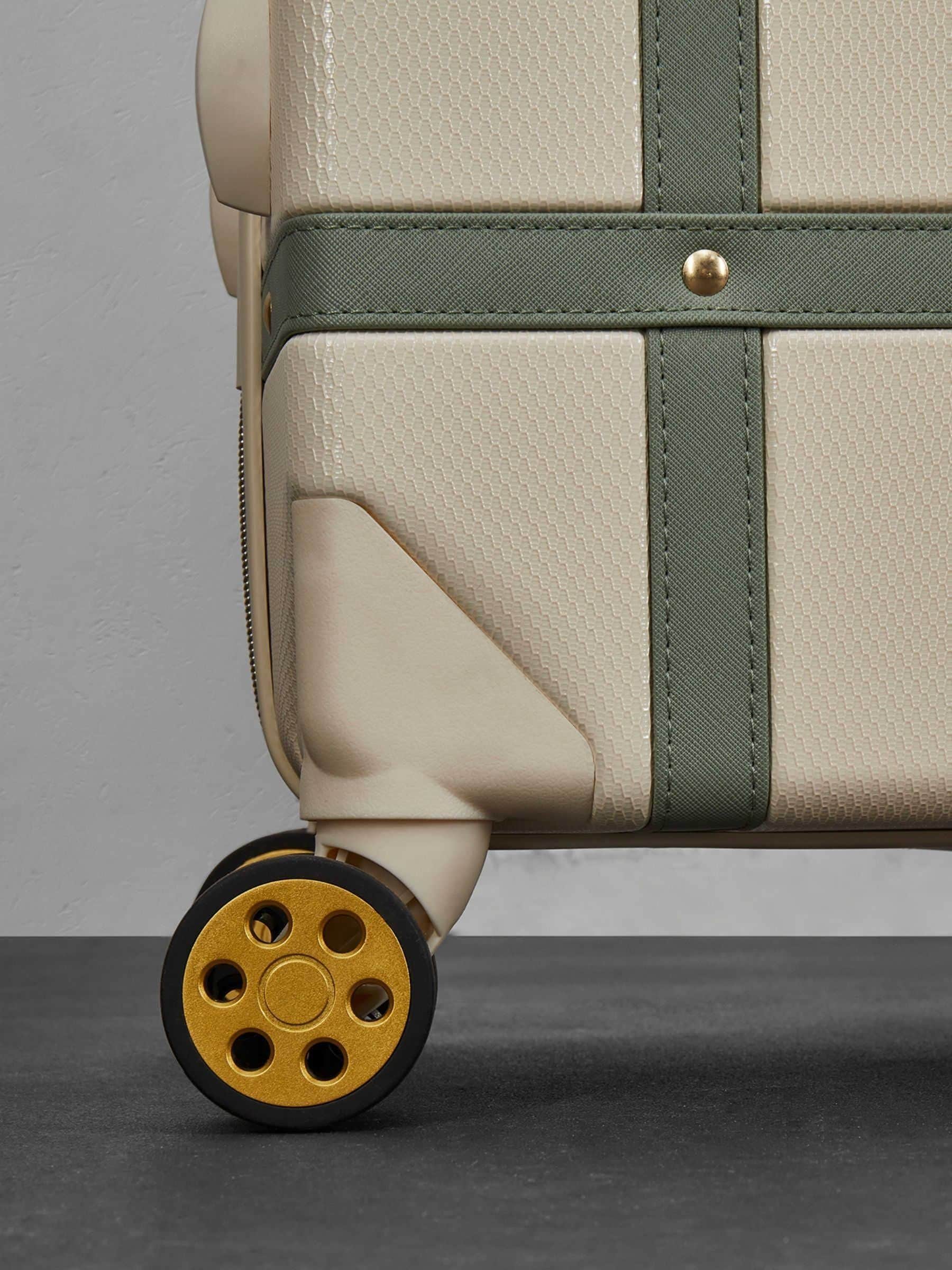 Rock Luggage vintage cream 3-piece suitcase set - British product