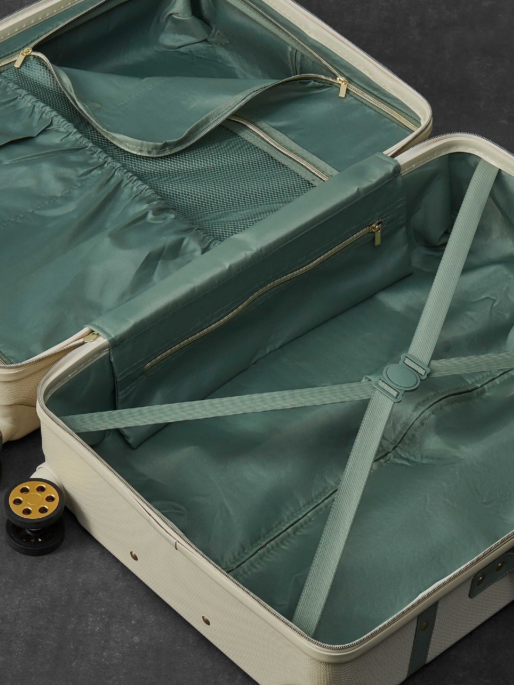 Rock Luggage vintage cream 3-piece suitcase set - British product